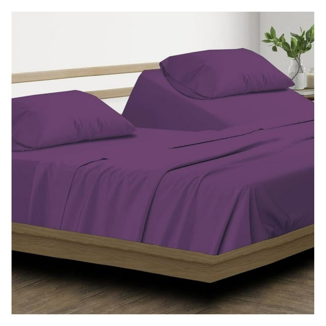 Top King Size Sheets for Sleep Number Bed (4 Pcs) 100 Microfiber