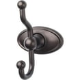 thumbnail image 1 of Top Knobs Ed2c Edwardian Bath Double Robe Hook - Bronze, 1 of 5