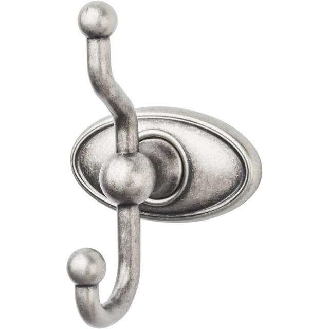 Top Knobs Ed2c Edwardian Bath Double Robe Hook - Grey