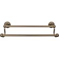 thumbnail image 1 of Top Knobs Ed7f Edwardian Bath 18" Double Towel Bar Rope Backplate - Bronze, 1 of 5