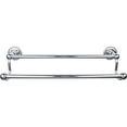 thumbnail image 1 of Top Knobs Ed7f Edwardian Bath 18" Double Towel Bar Rope Backplate - Chrome, 1 of 5