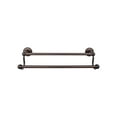 thumbnail image 1 of Top Knobs Ed9a Edwardian Bath 24" Double Towel Bar Beaded Backplate - Bronze, 1 of 1