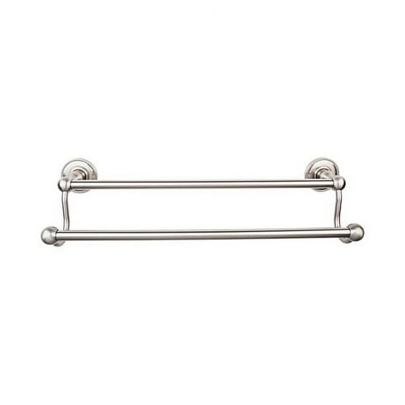 Top Knobs Ed9a Edwardian Bath 24" Double Towel Bar Beaded Backplate