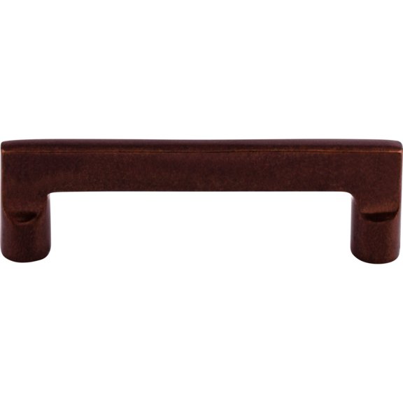 Top Knobs Flat Sided Cabinet Pull Handle Mahogany Bronze 4 Center to Center