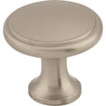 thumbnail image 1 of Top Knobs M376 Ringed 1-1/8" Mushroom Cabinet Knob From The Nouveau Collection - Nickel, 1 of 3