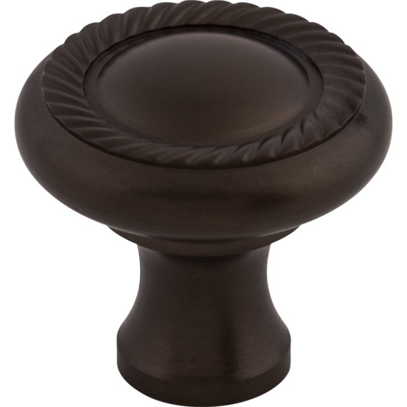 1-1/4" Dia. Swirl Cut Knob - Oil-rubbed Bronze