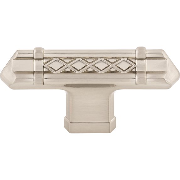 Top Knobs Tk204 T-Handle 2-5/8" Bar Cabinet Knob From The Tower Bridge Collection - Nickel