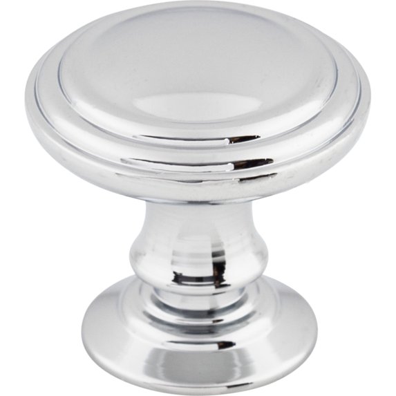 Top Knobs Tk320 Reeded 1-1/4" Mushroom Cabinet Knob From The Chareau Collection - Chrome