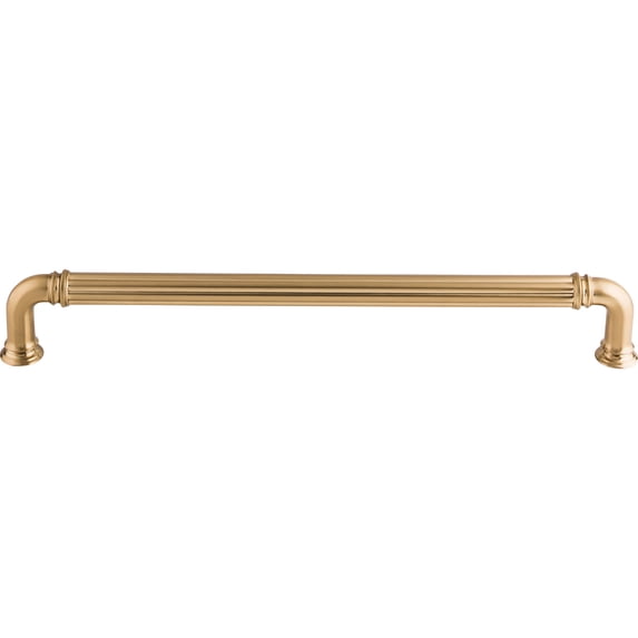 Top Knobs Tk327 Reeded 12" Center To Center Handle Appliance Pull From The Chareau Series