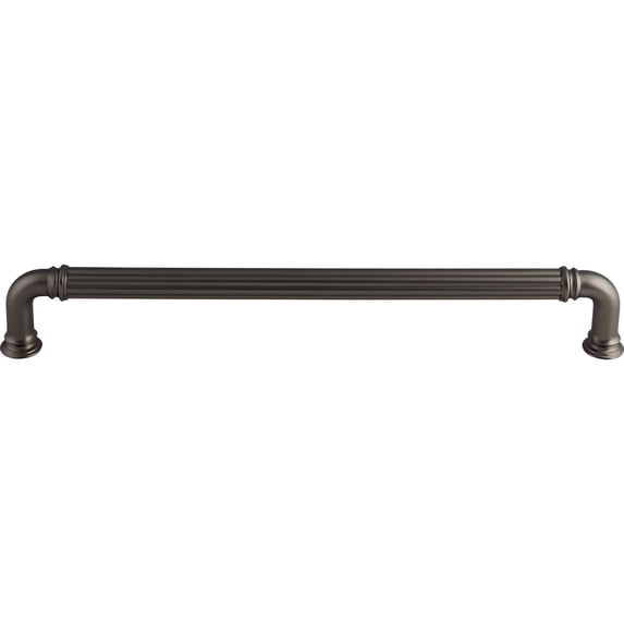 Top Knobs Tk328 Reeded 18" Center To Center Appliance Pull From The Chareau Collection -