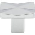 thumbnail image 1 of 1-1/4" Square Quilted Knob - Polished Chrome, 1 of 7