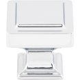 thumbnail image 1 of 1-1/4" Square Ascendra Knob - Polished Chrome, 1 of 7