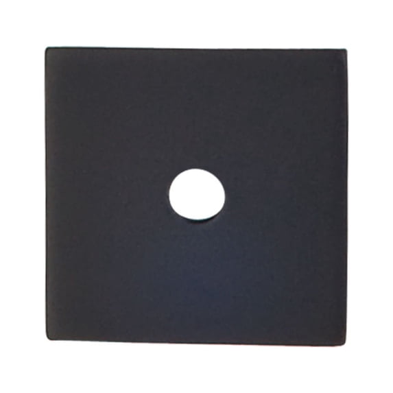 Top Knobs Tk94 1" Square Cabinet Knob Backplate From The Sanctuary Series - Black