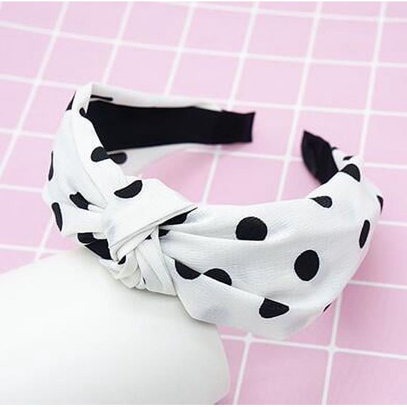 Top Knot Handmade Elastic Hair Bow/Headband in Print Patterns