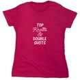 thumbnail image 1 of Top Knotts & Double Shots Sarcastic Humor Novelty Funny Women's Casual Tees, 1 of 3