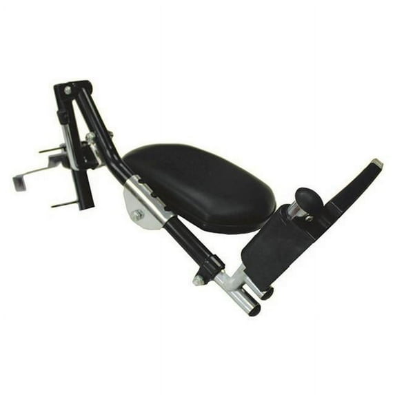 Top Latch Black Legrest Hemi Spacing Plastic Footrest Wheelchair - Right