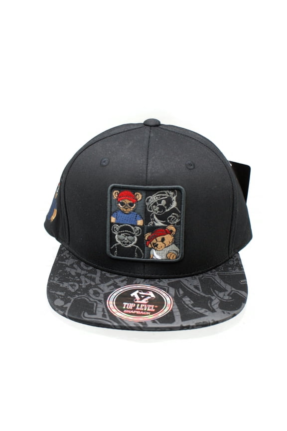 4 Bears Hip Hop Snapback Adjustable Flat Bill Hat Cap