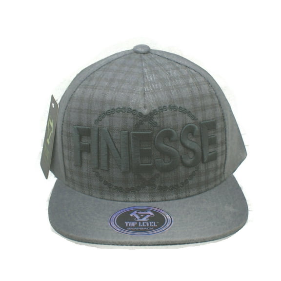 Top Level FINESSE Hip Hop Snapback Adjustable Flat Bill Hat Cap