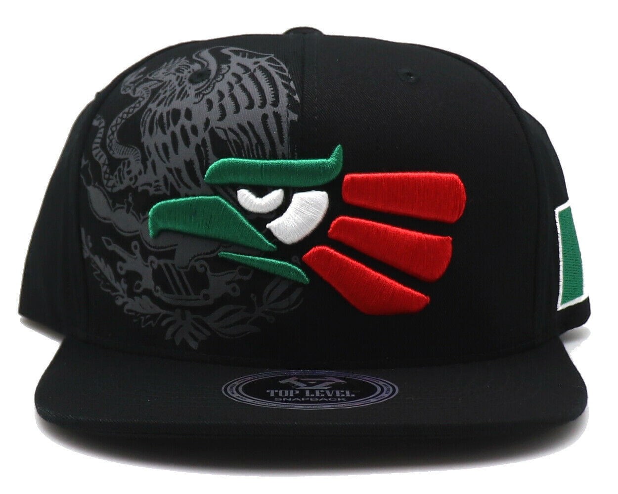 MTV Officially Licensed Snapback Cap - American Flag Design (Black-Red), Adjustable One Size - View #3