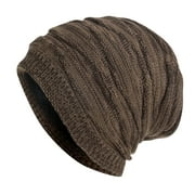 Top Level Toddler Baseball Hat Beanie Hat Men Women Slouch Hats Warm Plush Winter Hat Soft Knitted Hat