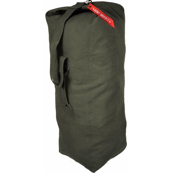 Top Load Heavyweight Cotton Canvas Tactical Military Duffle Bag Carryall Shoulder Storage Bulk Travel Bag (OliveDrab, 21"x36")