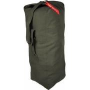 Top Load Heavyweight Cotton Canvas Tactical Military Duffle Bag Carryall Shoulder Storage Bulk Travel Bag OliveDrab, 21"x36"