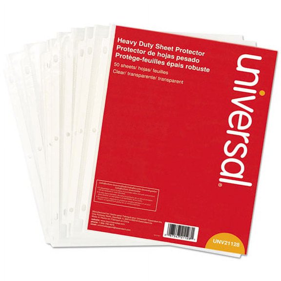 Top-Load Poly Sheet Protectors, Heavy Gauge, Clear, 50/pack | Bundle of 10 Packs