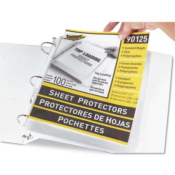 Top-Load Polypropylene Sheet Protectors, Standard, Letter, Clear, 2", 100/box | Bundle of 2 Boxes
