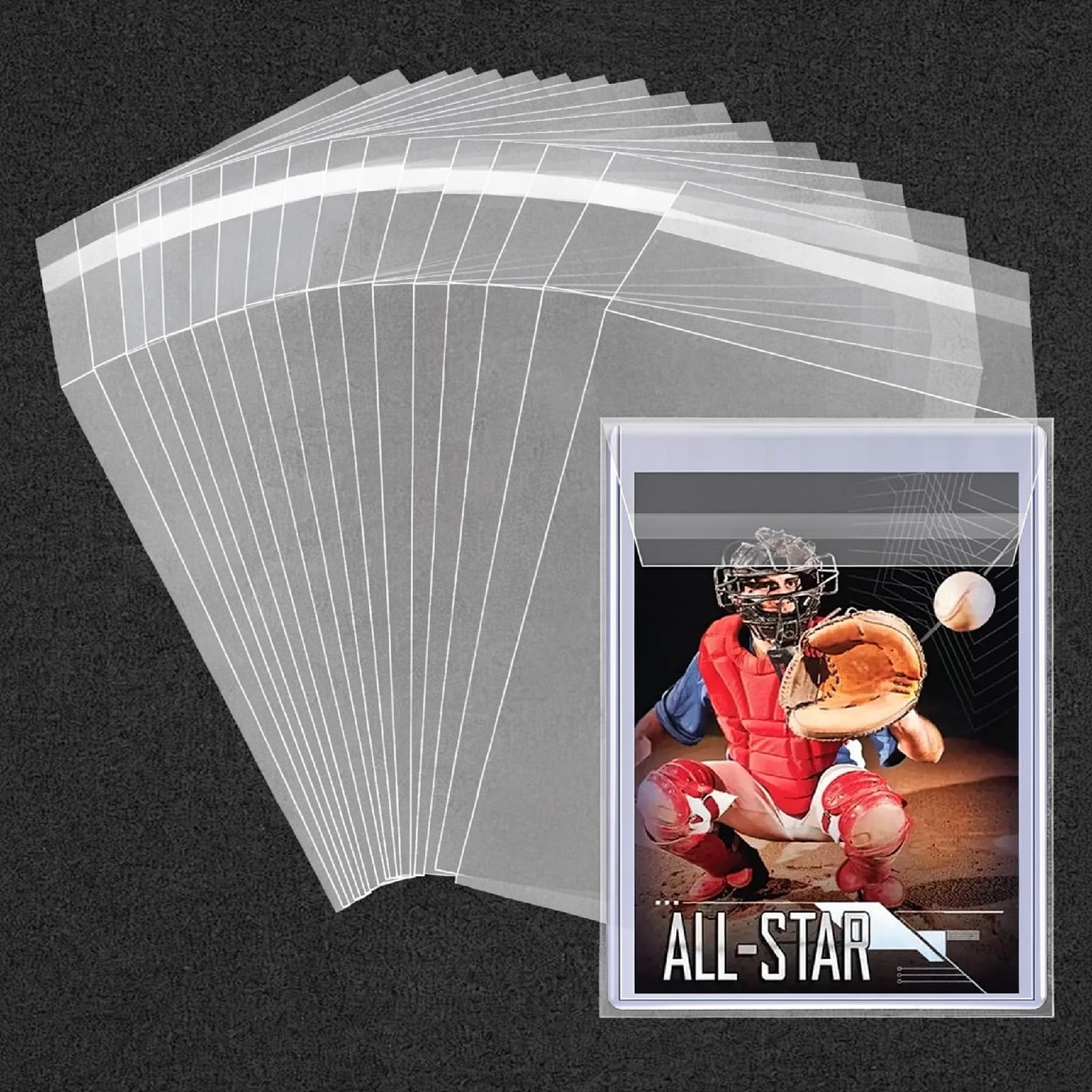 sports card sleeves walmart Amazon.com: 600ct Clear Card Sleeves for Trading Cards, Baseball Sports  Soft Sleeves, Ultra Soft Plastic Card Protector Sleeve for Football, MTG,  PKM, Game, Standard Cards : Toys & Games