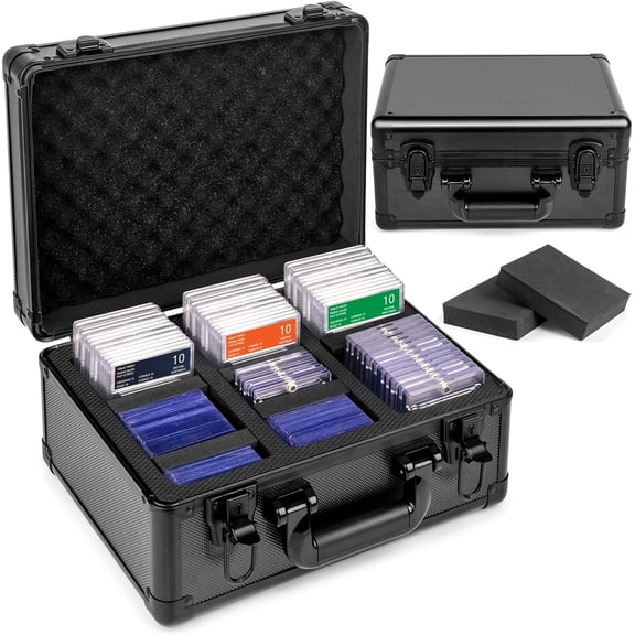 Top Loaders Storage Box, Graded Card Storage Case - Holds up to 300+ Top Loaders, Trading Card Case Sports Card Storage Boxes, PSA Card Case Slab Case Holder