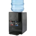 thumbnail image 1 of Top Loading Countertop Water Cooler Dispenser, Hot & Cold Water Temperature with Child Safety Lock, Holds 3 or 5 Gallon Bottle,Office Use,Black, 1 of 7