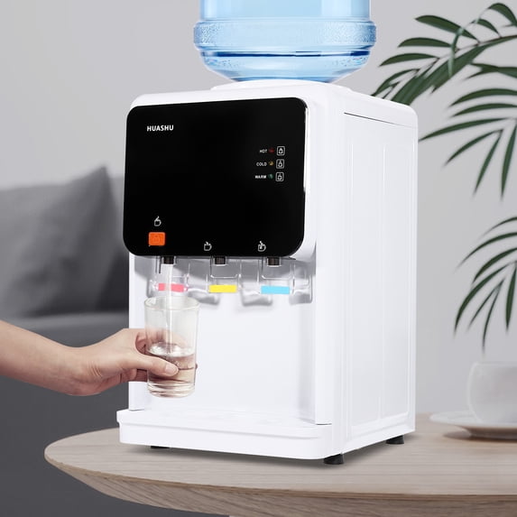 Top Loading Countertop Water Dispenser Hot Cold Water Cooler Drinking Machine