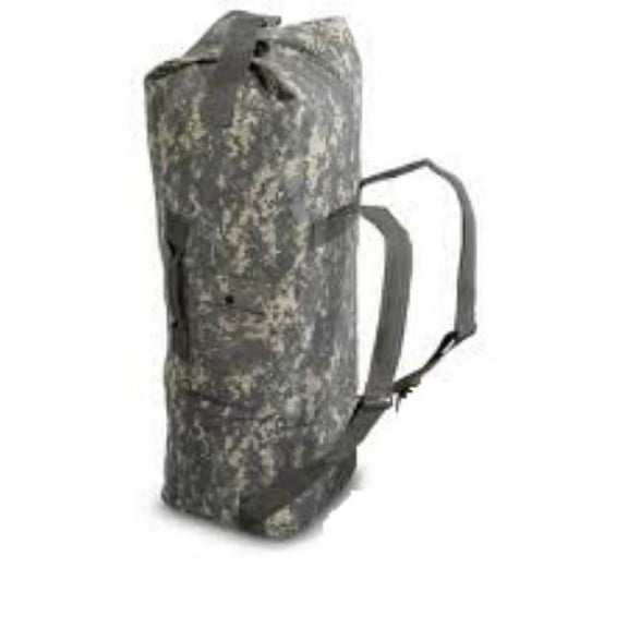 Top Loading Duffel Bag, Nylon Cordura, with Carrying Straps, Sea Bag, Made in USA, ACU