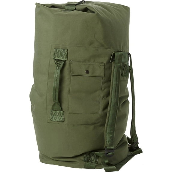 Top Loading Duffel Bag, Nylon Cordura, with Carrying Straps, Sea Bag, Made in USA, OD