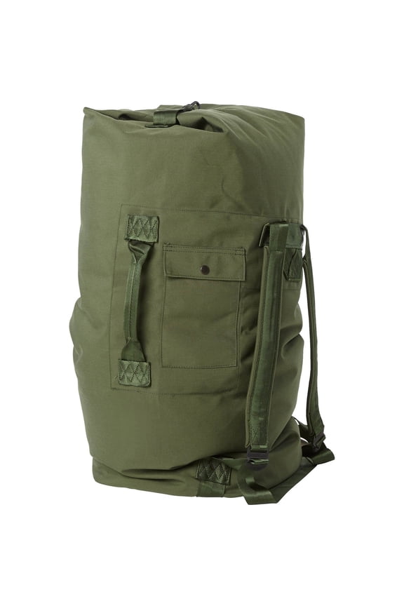 Top Loading Duffel Bag, Nylon Cordura, with Carrying Straps, Sea Bag, Made in USA, OD