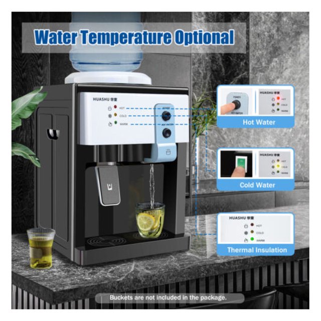 Top Loading Hot Cold Water Dispenser Countertop Drinking Machine