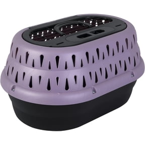 Top-Loading Plastic Pet Carrier for Small Dogs, Puppies and Cats 19 Inch, Single-Door, Purple, Airline Approved
