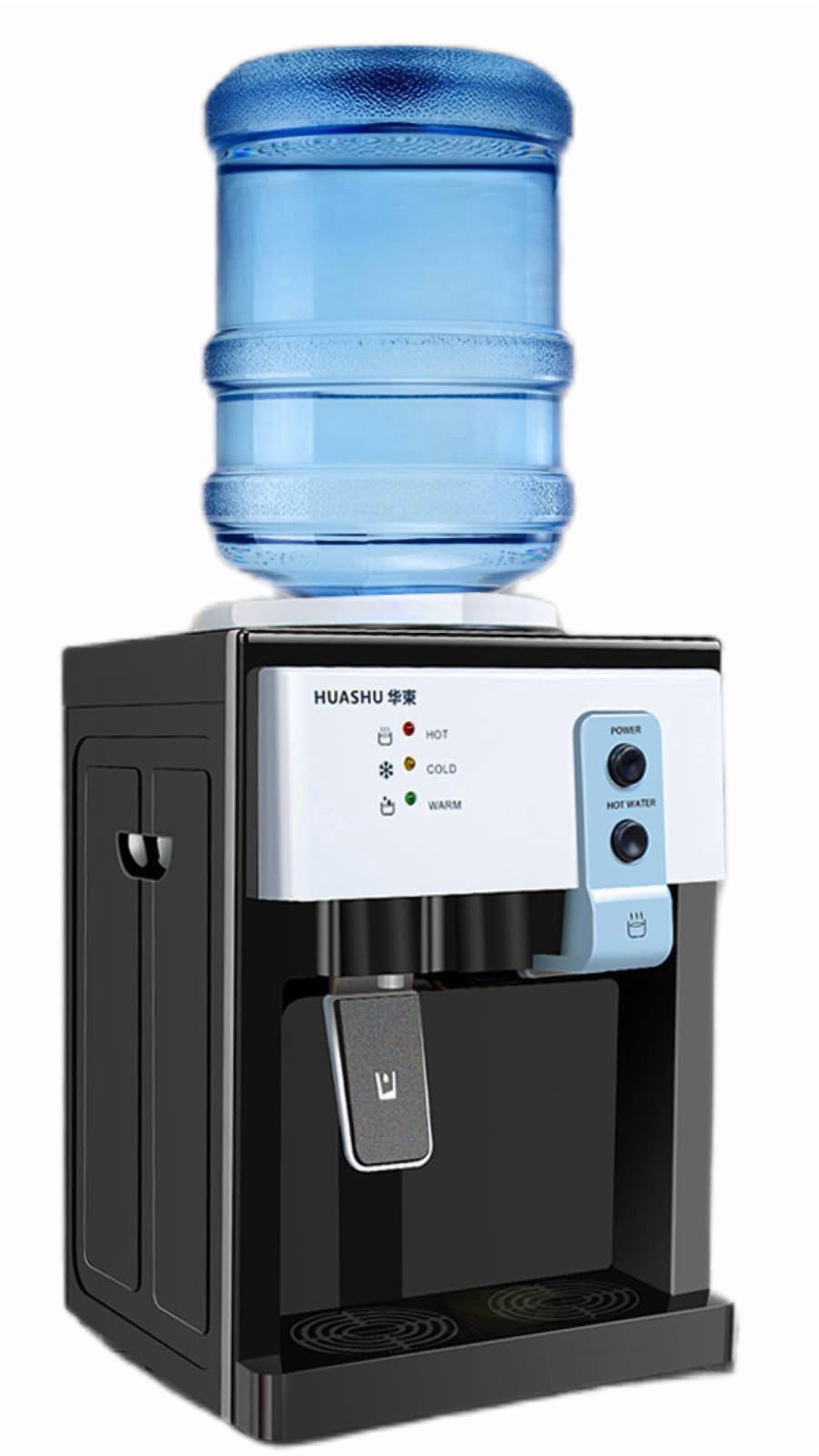 Top-Loading Water Cooler Dispenser - 3-5 Gallon Capacity, Efficient Cooling & Heating, 3 Temperature Settings, Durable Design with Stainless Steel Liner - Ideal for Home, Office, and School Use