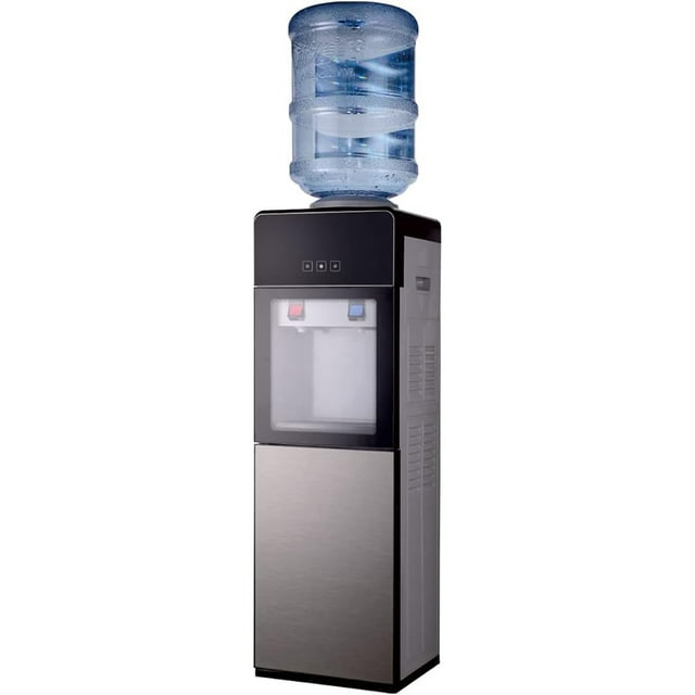 Top Load Hot & Cold Water Dispenser, 5 Gallon, Safety Lock, For Home & Office (Gray)