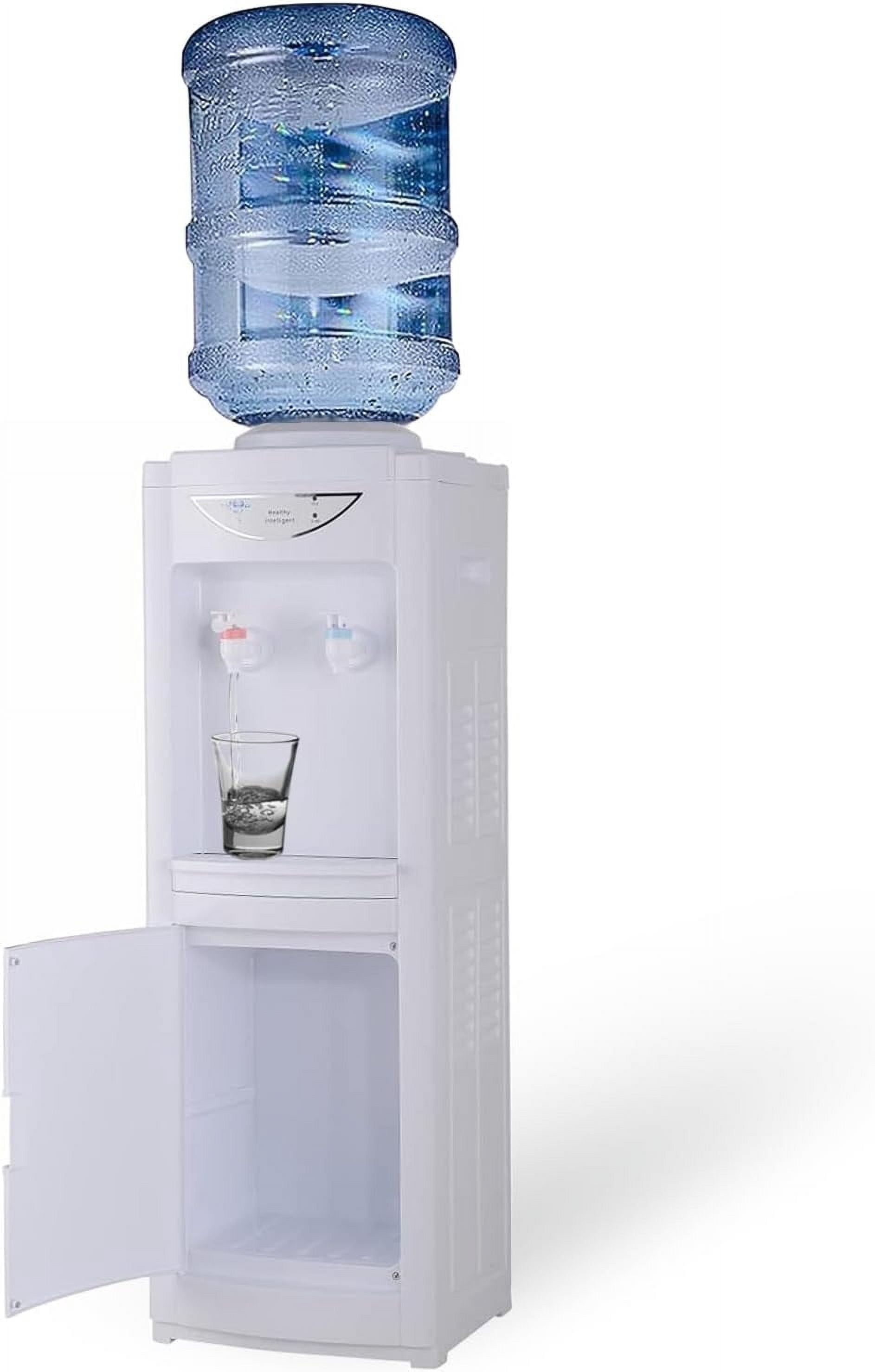 Bottom-Load Water Cooler Dispenser – Hot & Cold, Stainless Steel, For 5-Gallon Bottles, Home/Office Use