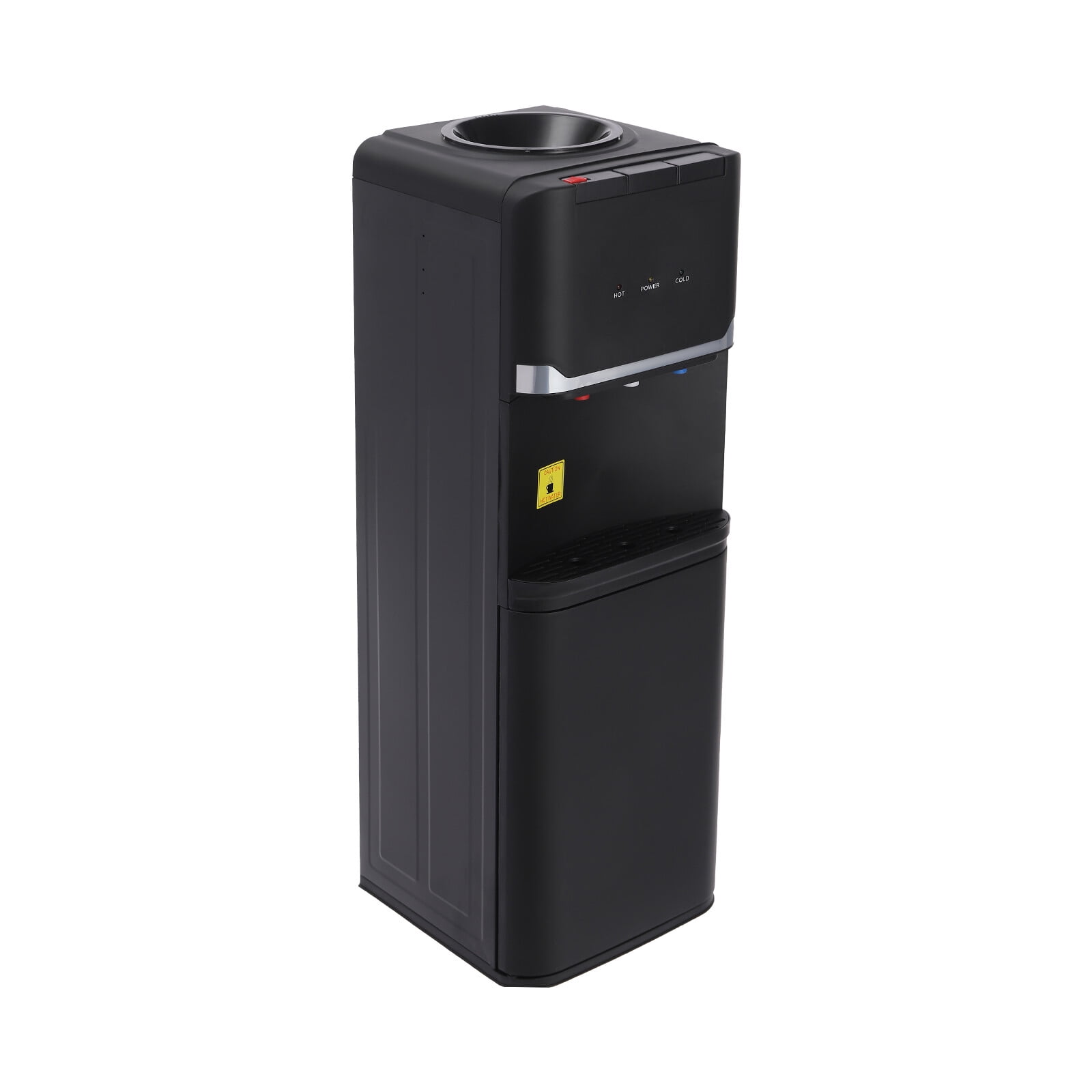 Top Loading Water Dispenser, Hot & Cold & Warm Water Dispenser with Removable Storage Shelf, for Home Office, Black