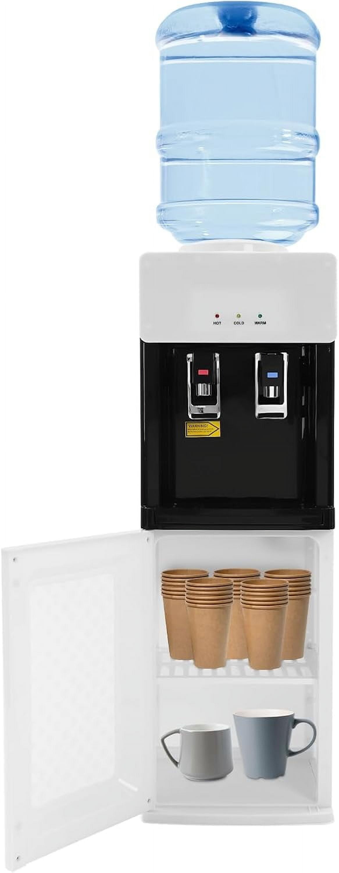 Top Loading Water Dispenser,for 3 or 5 Gallon Bottles,3 Temperature Settings Hot, Cold & Room,Child Safety Lock, Ideal