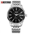 thumbnail image 1 of Top Luxury Quartz Wristwatch for Male CURREN Brand Fashion Stainless Steel Men's Business Black Watches Relogio Masculino 8052, 1 of 5