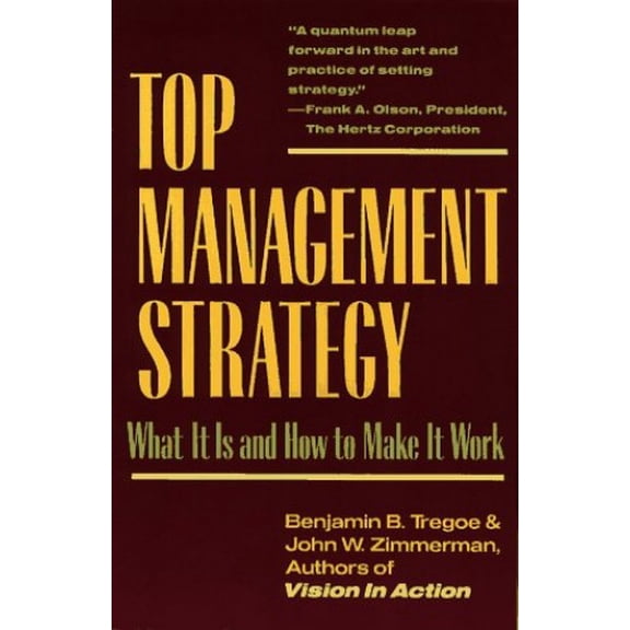 Pre-Owned Top Management Strategy (Paperback) 0671254022 9780671254025