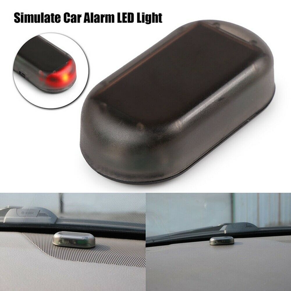 TopMax 1Pc Solar Car Dummy Alarm Anti Theft Flashing LED Wireless