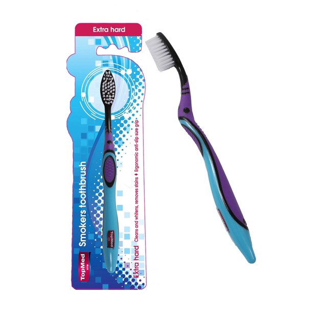 Top Med ETS Smokers STF9 Toothbrush Extra Hard (Color May Vary
