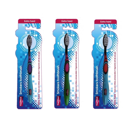 Top Med ETS Smokers Toothbrush Extra Hard (3 Count)