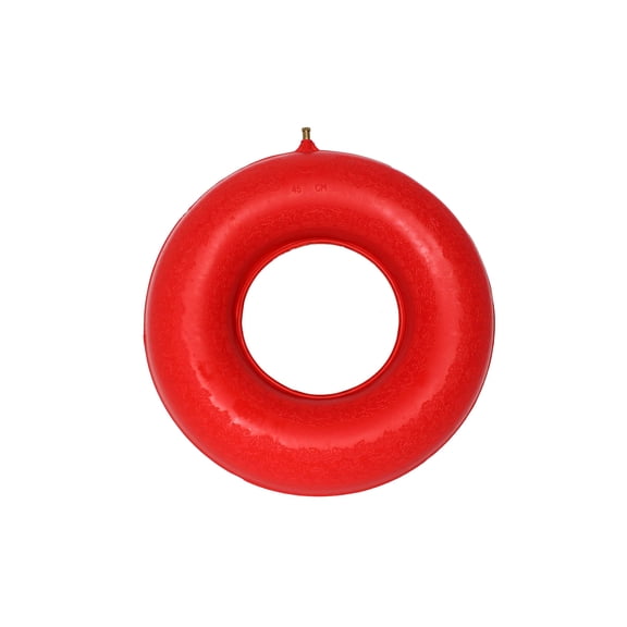 Topmed Ets Inflatable Rubber Ring Cushion Travel Pillow, Red, 18 Inch
