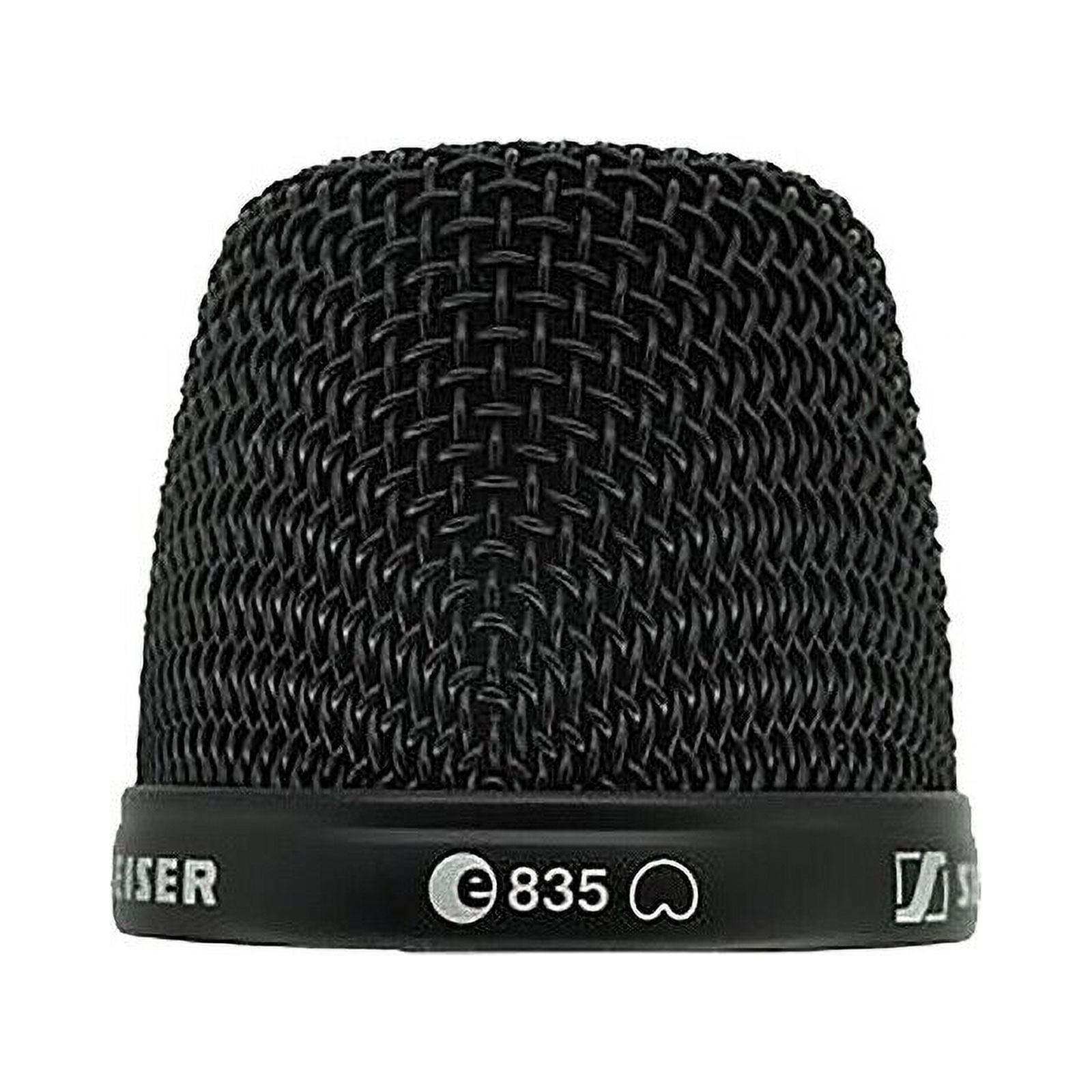 Top Microphone Grille for Sennheiser e835 Mic Capsule Basket Top w Foam Black