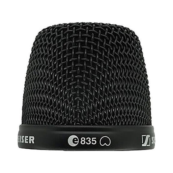 Top Microphone Grille for Sennheiser e835 Mic Capsule Basket Top w Foam Black
